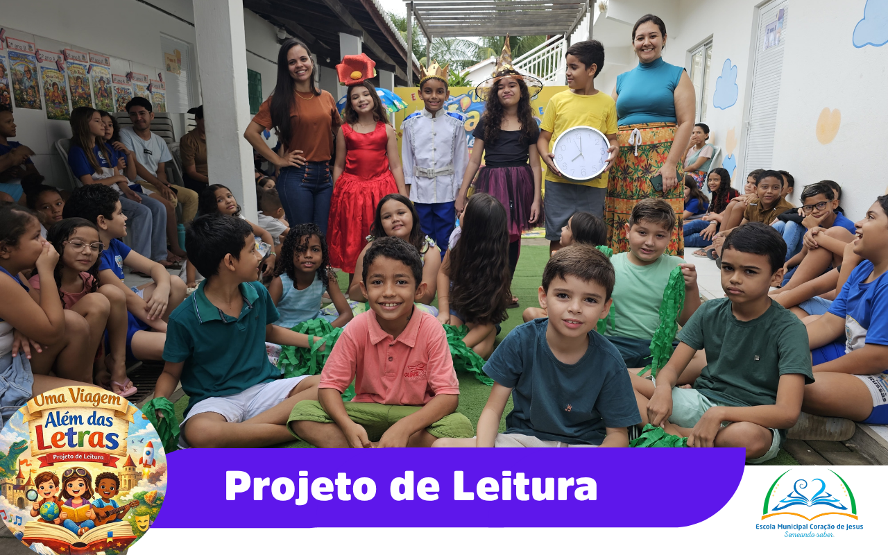 Alunos da Escola Coração de Jesus participam de projeto de leitura em Russas